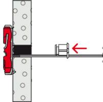Cross-section diagram of a lock system showing a key inserted into a lock cylinder, highlighted by a red arrow pointing right.