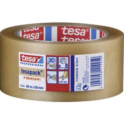 tesa 04124-00020-00 Packaging tape tesapack® 4124 Transparent (L x W) 66 m x 50 mm 1 pc(s)-0