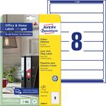 Avery Zweckform L6060-10 folder labels, Home Office, small pack, A4 with ultragrip, 34 x 192 mm, 10 sheets/80 labels, white