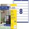 'Avery Zweckform File Labels L6060-10: Sheets with 8 white labels, suitable for all printer types, ideal for file labelling.'