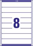 Avery Zweckform L6060-10 folder labels, Home Office, small pack, A4 with ultragrip, 34 x 192 mm, 10 sheets/80 labels, white