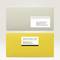 Two envelopes, one grey, one yellow. Both with address labels showing the address '5 Miesbach Street, 83626 Oberlaindern'.