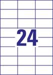 Avery Zweckform 3474-10 labels, home office, small pack, A4 with ultragrip, address sticker, 70 x 37 mm, 10 sheets/240 labels, white