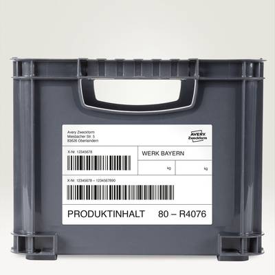 Étiquettes ultra résistantes 210 x 148 mm AVERY L7916-10 Lot de 20 Étiquettes ultra résistantes 210 x 148 mm AVERY L7916-10 Lot de 20