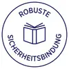 A circular symbol with the text 'Robust Security Binding' and an open book in the centre.