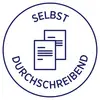 'Self-Copying' in a circle with two overlapping documents as a symbol.