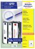 Avery-Zweckform Lever arch file labels L4758-10 38 x 297 mm Paper White Permanent adhesive 50 pc(s)