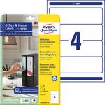 Avery Zweckform L4761REV-10 Folder-labels, removable, Home Office, small packing, A4 with ultragrip, 61 x 192 mm, 10 sheets/40 labels, white
