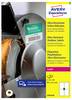 Avery-Zweckform L7914-40 Label film 99.1 x 67.7 mm PE film White 320 pc(s) Permanent adhesive Laser, colour, Laser printer, Colour copier, Copier, Manual labeling