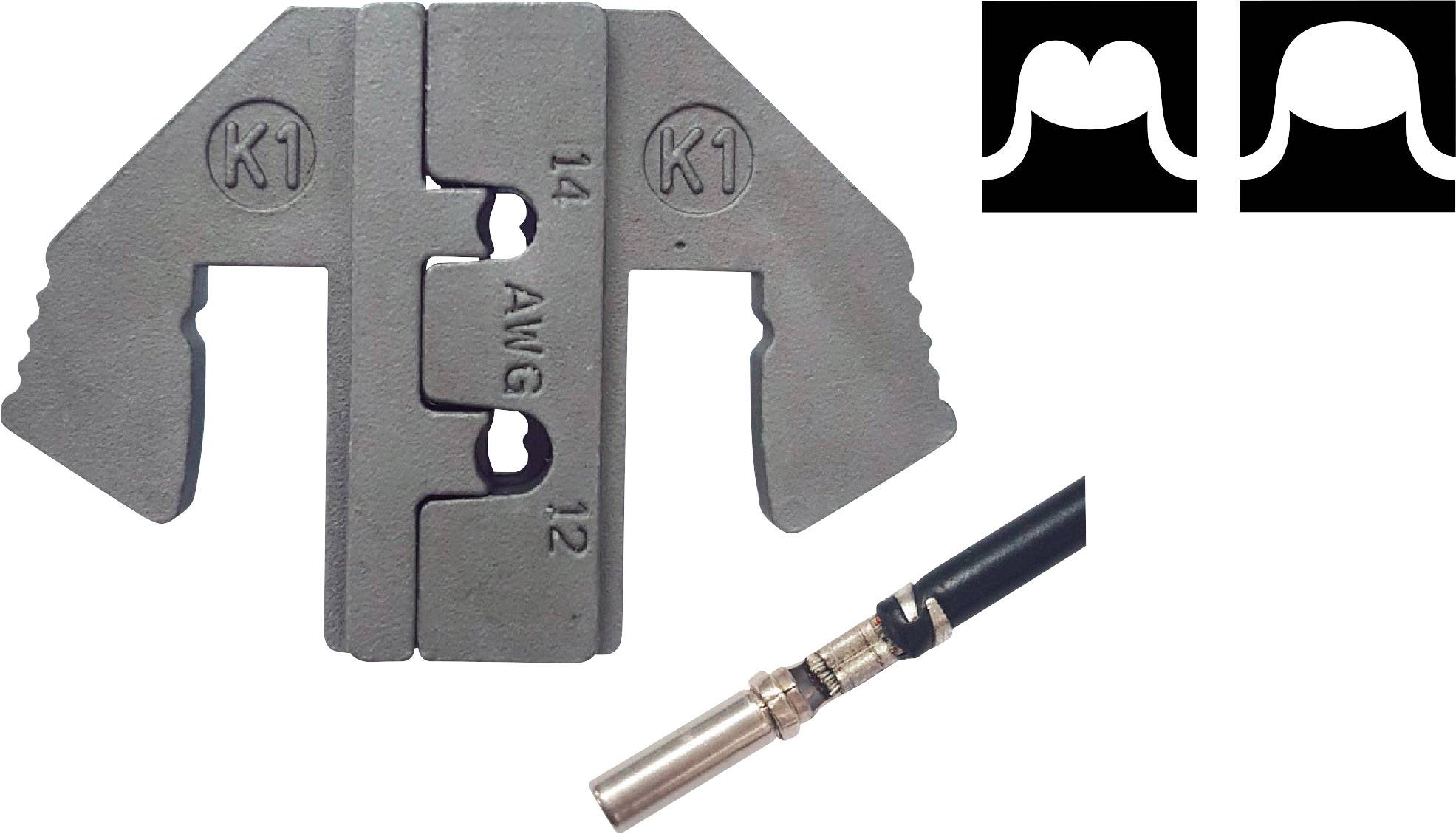 TOOLCRAFT PLE-0K1 Crimping Bits Crimp insert for DEUTSCH K1 plug connector Suitable for brand (pliers): TOOLCRAFT PZ-500-1