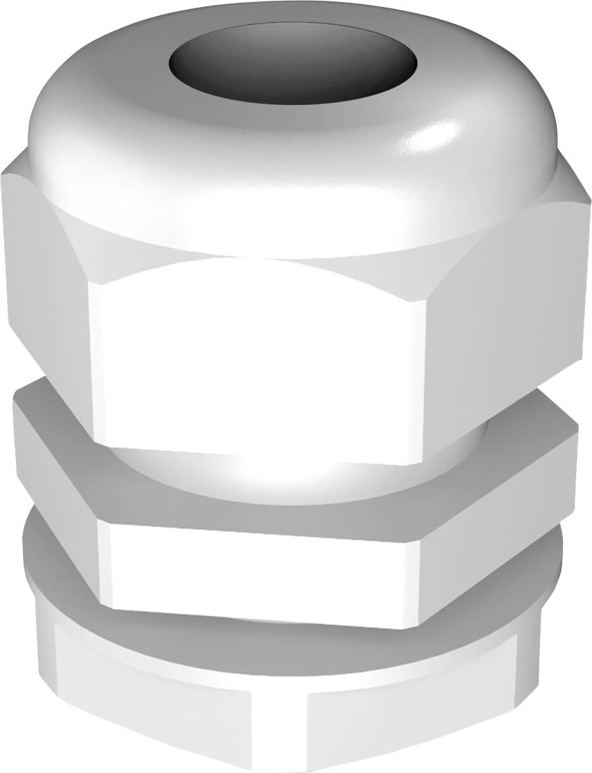 Rittal 2411.611 Cable gland M16 Polyamide Grey-white (RAL 7035) 1 pc(s)