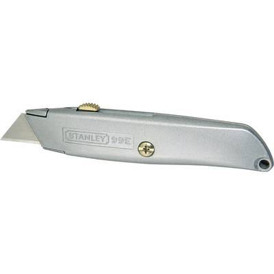 Grey universal knife with extendable blade and screw mechanism for blade fixation. Imprint: 'STANLEY 99E'.
