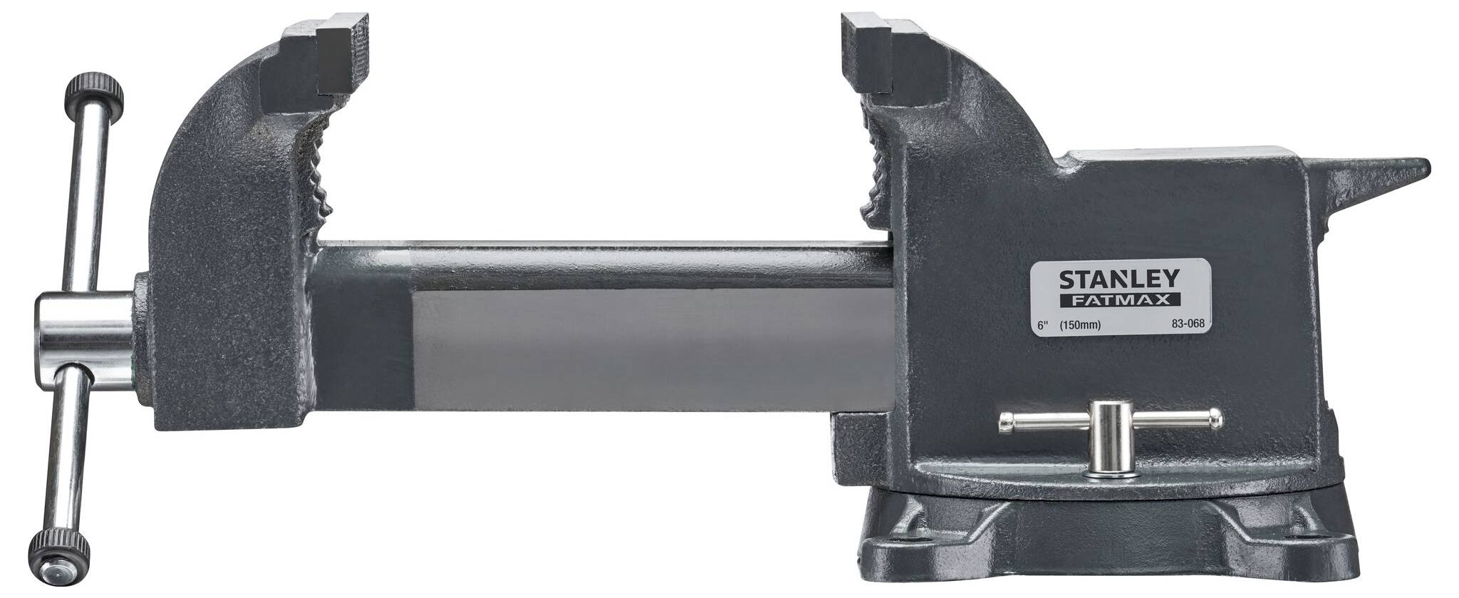 A black vice by the brand 'Stanley Fatmax', marked with product number FMHT0-83230, against a white background.