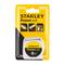 Packaging of a 3-metre Stanley PowerLock measuring tape, featuring a yellow and black design with an illustration of the measuring tape.