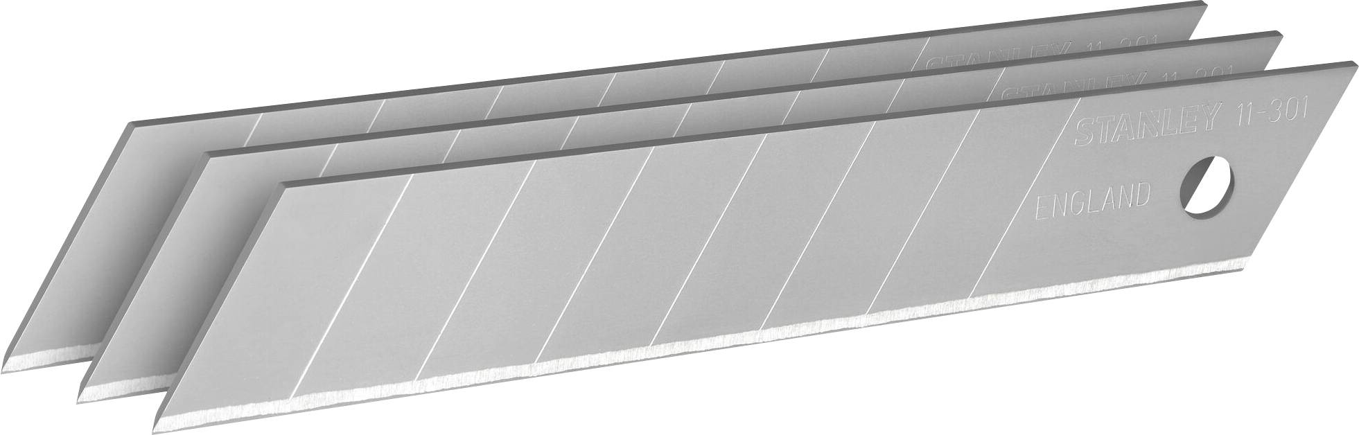 STANLEY 1-11-301 Snap-off blade 18 mm, 100 pieces in 10 dispenser 100 pc(s)