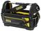 Black and yellow tool bag with handle, marked with 'Stanley Fatmax', spacious for tools and accessories.<br><br>Black and yellow tool bag with handle, branded with 'Stanley Fatmax', roomy for tools and accessories.