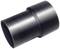Black, cylindrical plastic tube with a smooth surface, slightly diagonally positioned.