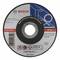 Bosch grinding disc, max. RPM 13,300, Made in Slovenia. Suitable for metal, 80 m/s speed, 115 mm diameter.
