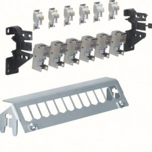 Hager FZ12MM Network patch panel CAT 6A Partly equipped