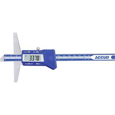 A digital calliper displays '33.78 mm' on the screen. The device is blue and is measuring a distance in millimetres.