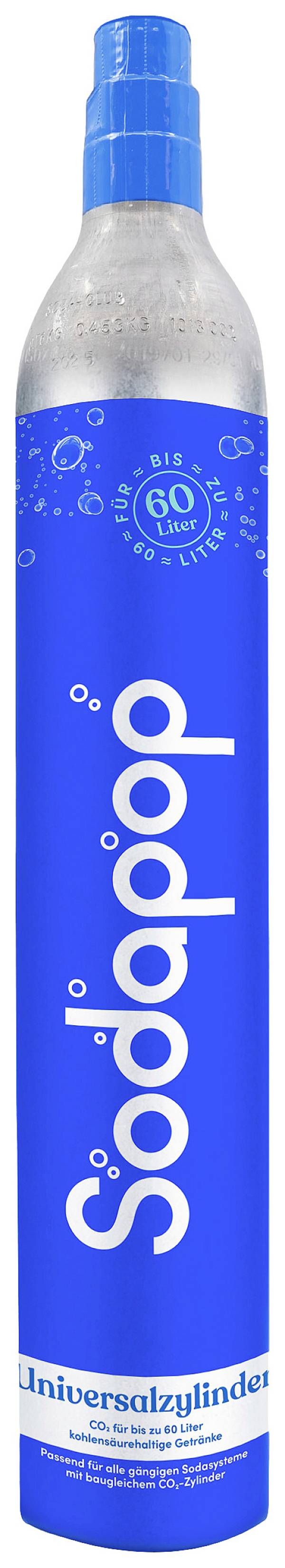 Sodapop CO2 cartridge (spare) CO2 Zusatz-Zylinder 60L Metal, Blue