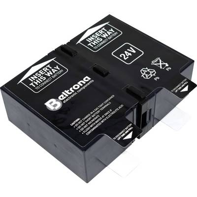 Black Beltrona battery case with print 'INSERT THIS WAY TO CONNECT BATTERY' and polarity symbols.