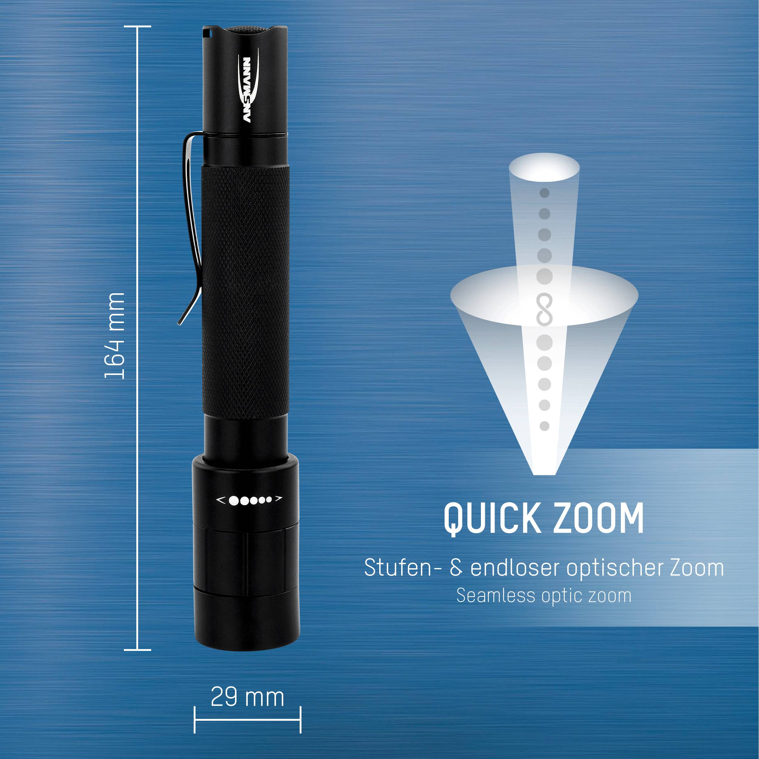 Symbol image for Ansmann M200F LED (monochrome) Torch Belt clip, Wrist strap battery-powered 240 lm 174 g