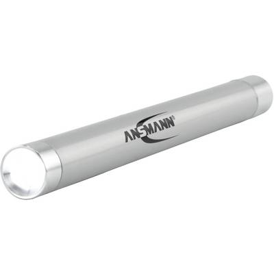 Silver pen torch with 'ANSMANN' logo on the side.