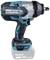 Cordless impact driver in black and blue, with ergonomic handle and removable battery, designed for professional use.