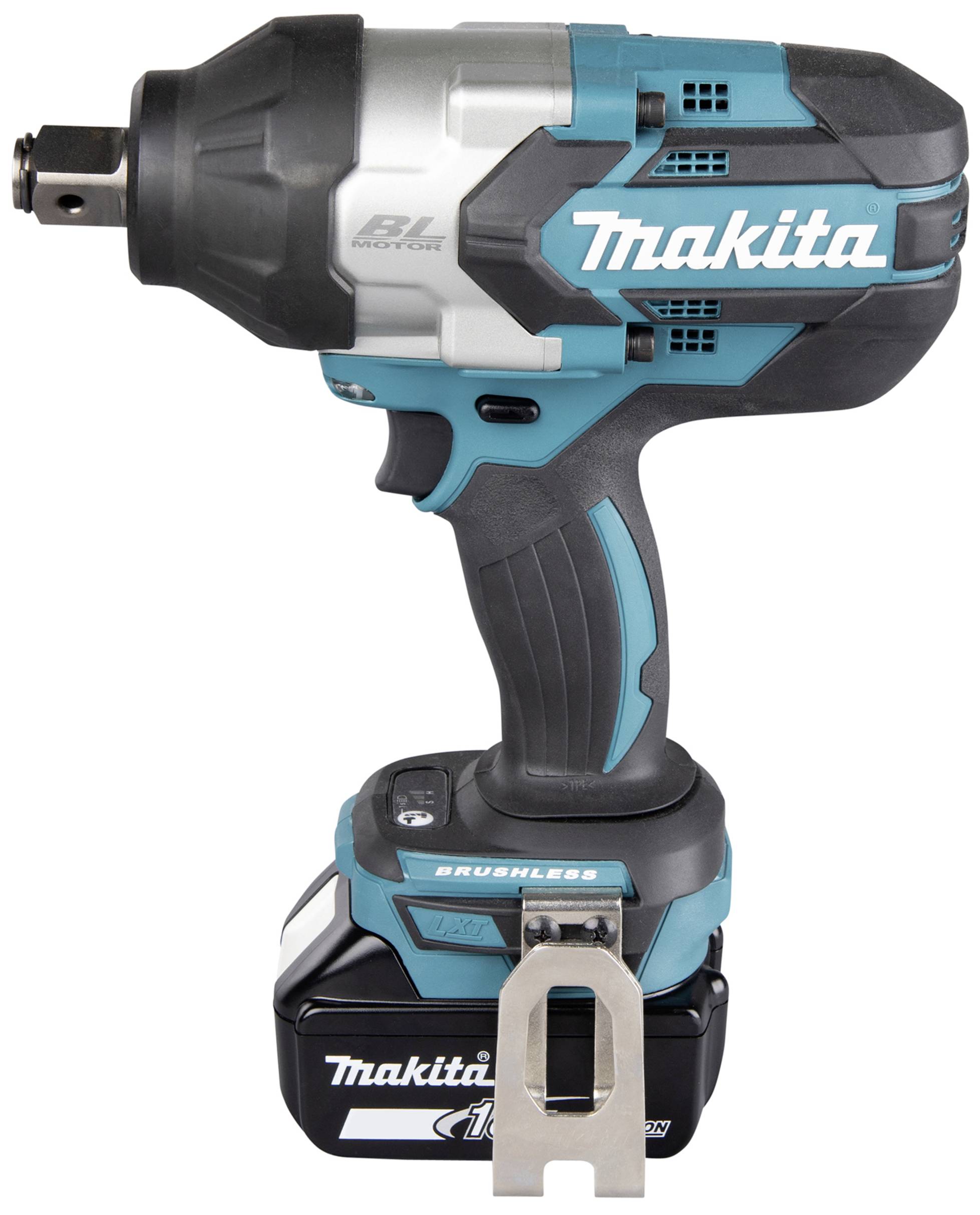 Cordless drill with a blue and black casing, 'Makita' brand name visible, suitable for battery-powered screw work in the lower range.