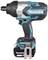 Cordless drill with a blue and black casing, 'Makita' brand name visible, suitable for battery-powered screw work in the lower range.
