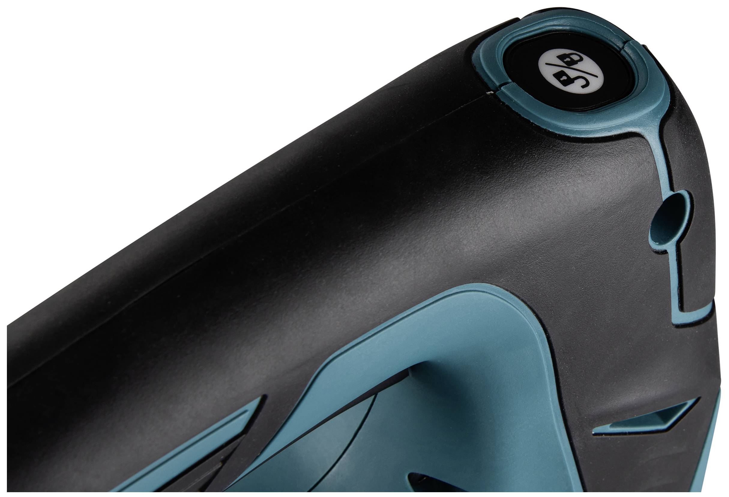 Cordless drill tip in black and blue with an operating indicator of '5/6' on the top surface.