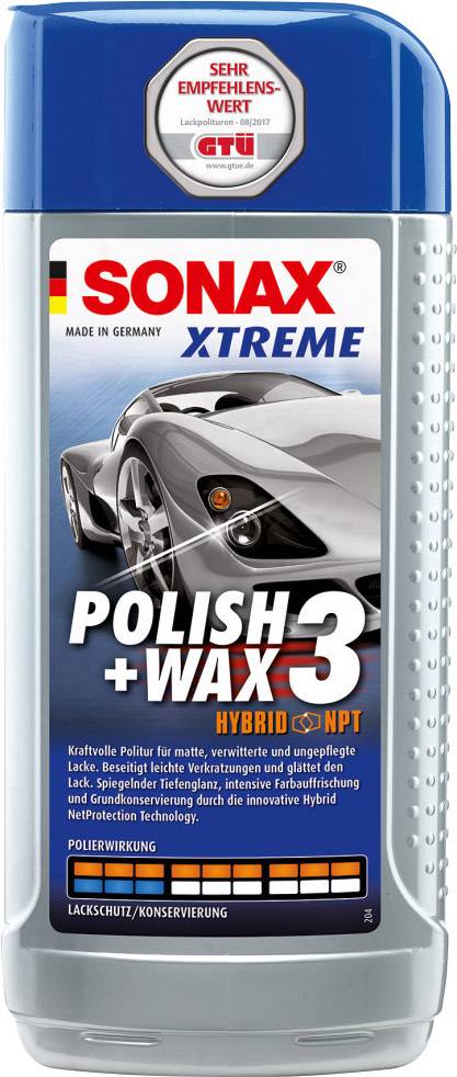 Sonax Xtreme Polish + Wax 3 Hybrid NPT 202200 Car wax, Car polish 500 ml