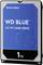 External Hard Drive, Western Digital, WD Blue, 2.5 inch, 1TB capacity, blue design with three hexagons as decoration.