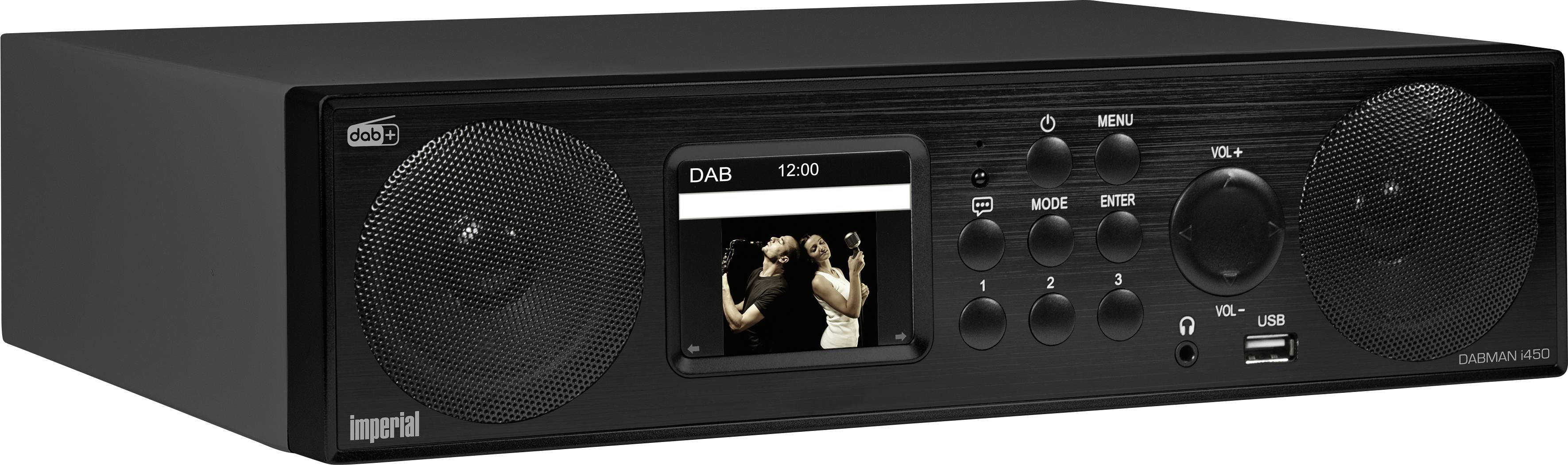 Imperial DABMAN i450 Internet kitchen radio DAB+, FM, Internet Bluetooth, AUX, USB, Wi-Fi, Internet radio Black