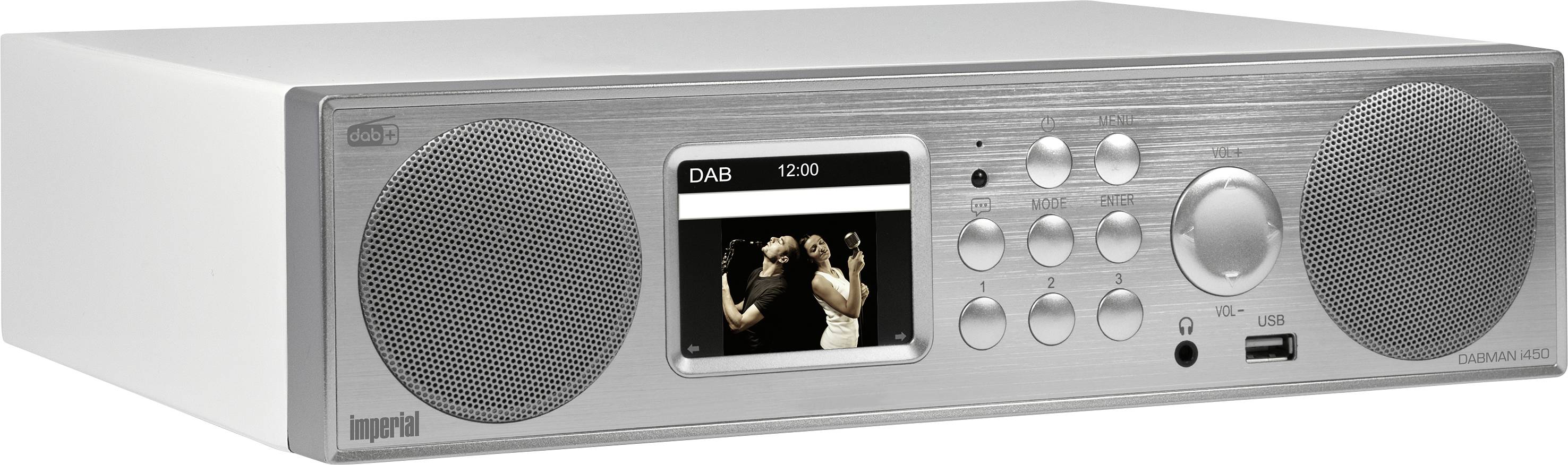 Imperial DABMAN i450 Internet kitchen radio DAB+, FM, Internet Bluetooth, AUX, USB, Wi-Fi, Internet radio Silver