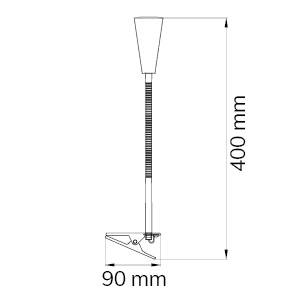 ACTION Arcos 286601640000 Clip lamp LED (monochrome) GU10 F (A - G) 3 W Nickel (matt)-3
