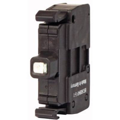 Black electrical circuit breaker with 'Made in Germany' inscription, side view, showing connection and switch area.