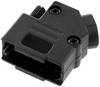 encitech D45PK-P-09-BK-K 6560-0107-11 D-SUB housing Number of pins: 9 Plastic 45 ° Black 1 pc(s)