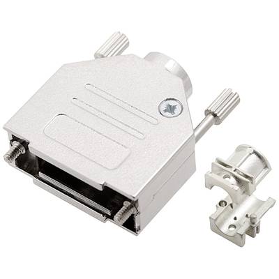 encitech DTZK-09-HI-K 6560-0705-01 D-SUB housing Number of pins: 9 Solid metal 180 ° Silver 1 pc(s)-0