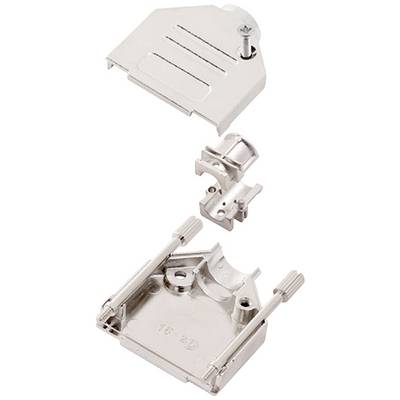 encitech DTZK-09-HI-K 6560-0705-01 D-SUB housing Number of pins: 9 Solid metal 180 ° Silver 1 pc(s)-1