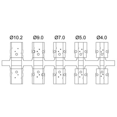 encitech DTZK-09-HI-K 6560-0705-01 D-SUB housing Number of pins: 9 Solid metal 180 ° Silver 1 pc(s)-3