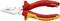 Red and yellow combination pliers with insulated handles, suitable for work up to 1000V. Produced by a well-known brand in Germany.
