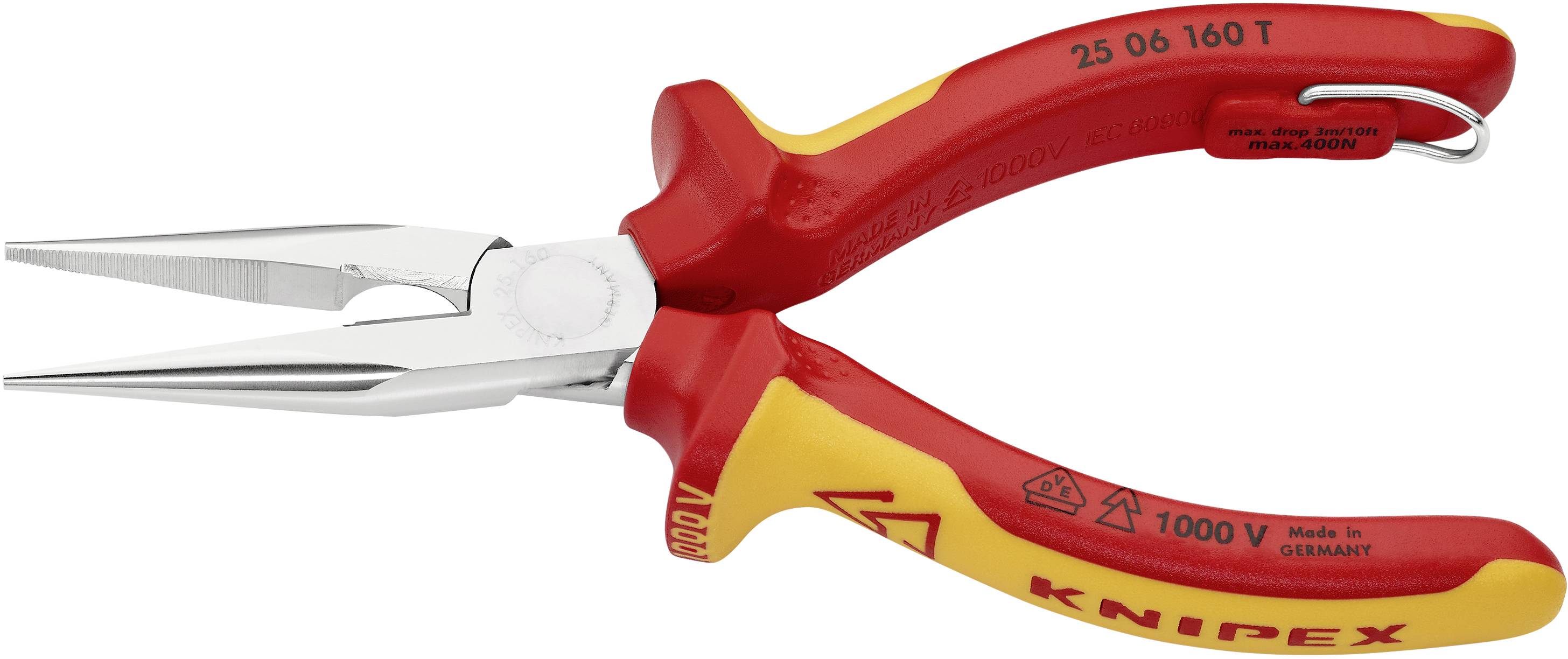 Knipex 25 06 160 T Electrical & precision engineering Round nose pliers Chromium-vanadium steel 160 mm