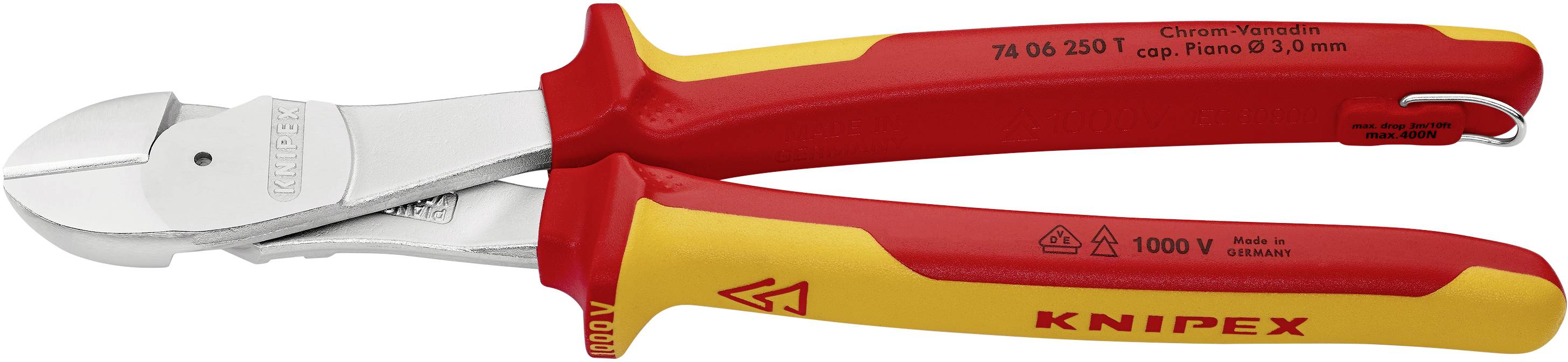 Knipex Knipex-Werk 74 06 250 T VDE Kraft side cutter 250 mm