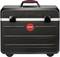 A black tool case with a red 'PARAT' logo in the centre and a red handle at the top, designed for the secure transportation of tools.