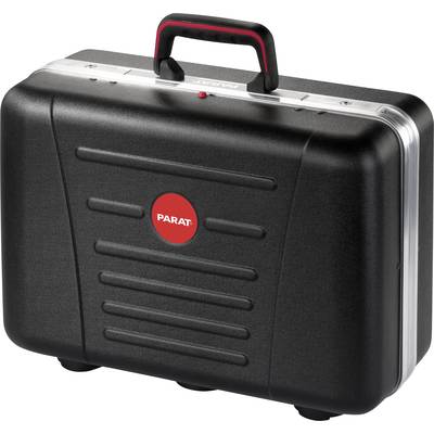 Black tool case with a red 'PARAT' logo in the centre. Case has a handle and reinforced edges.