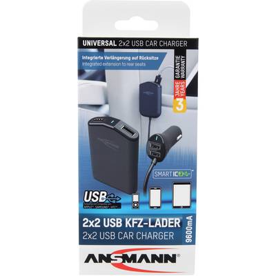 Ansmann In-Car USB charger USB Black Car, HGV-9