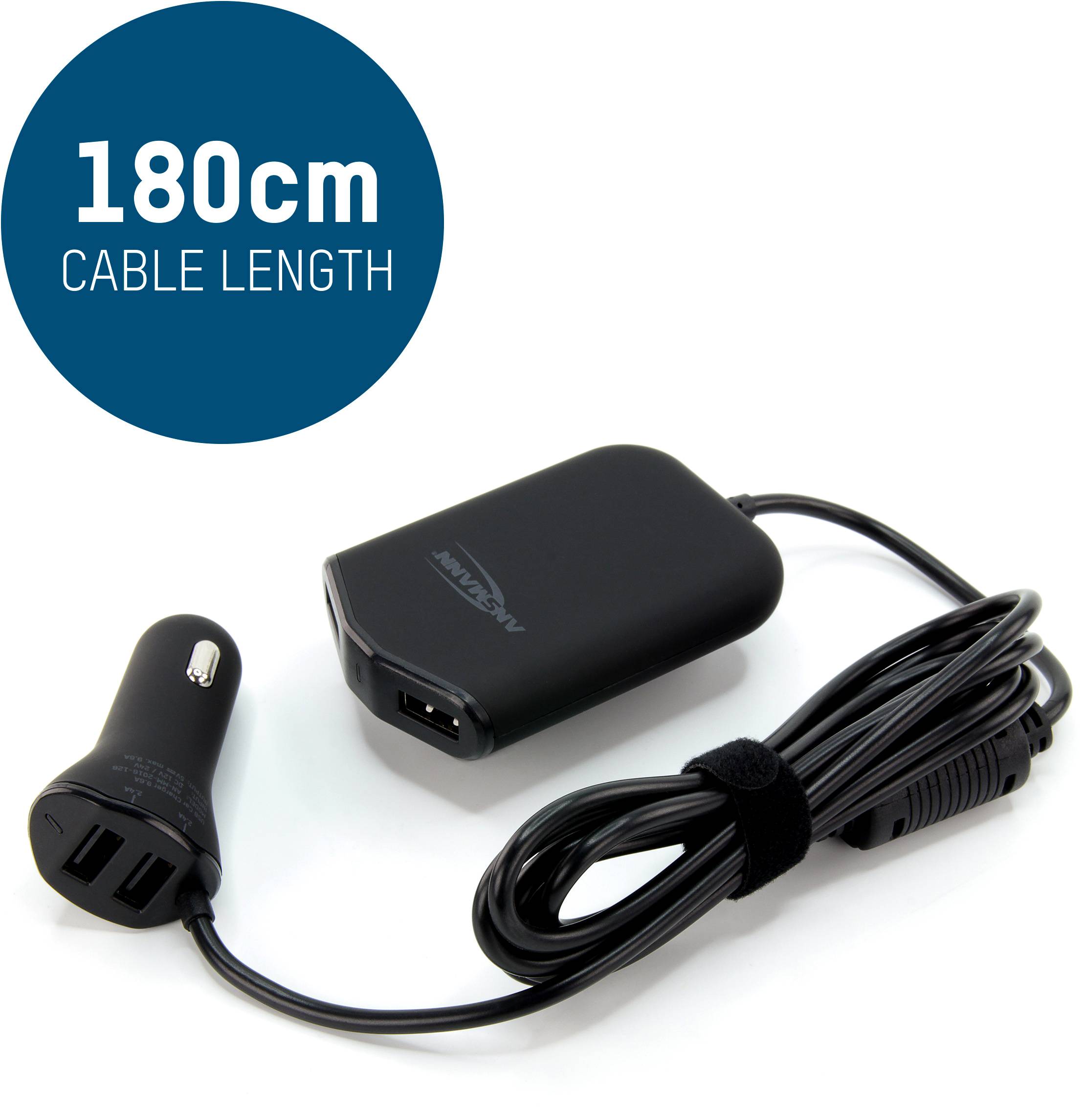 Symbol image for Ansmann In-Car USB charger USB Black Car, HGV