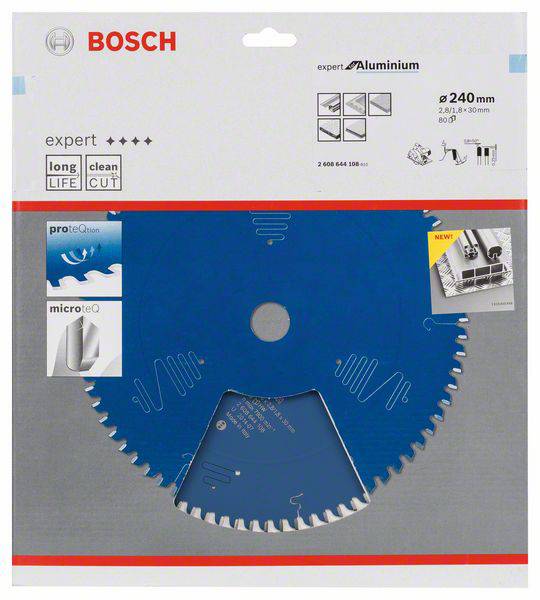 Bosch Accessories Expert for Aluminium 2608644108 Circular saw blade 240 x 30 x 1.8 mm Number of